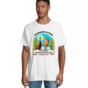 Oversize unisex marškinėliai Sėkmingas lietuvis per Jonines