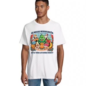 Oversize unisex marškinėliai Ar tai tikrai šventė