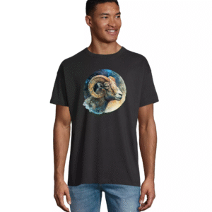 Oversize unisex marškinėliai Zodiakas Avinas