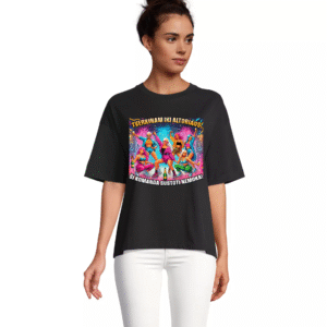 Oversize moteriški marškinėliai Tverkinam iki altoriaus