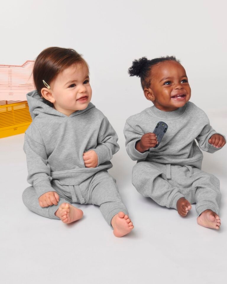 Stanley/Stella Baby Changer – Džemperis be gobtuvo. Spalva: Melanžinė pilka