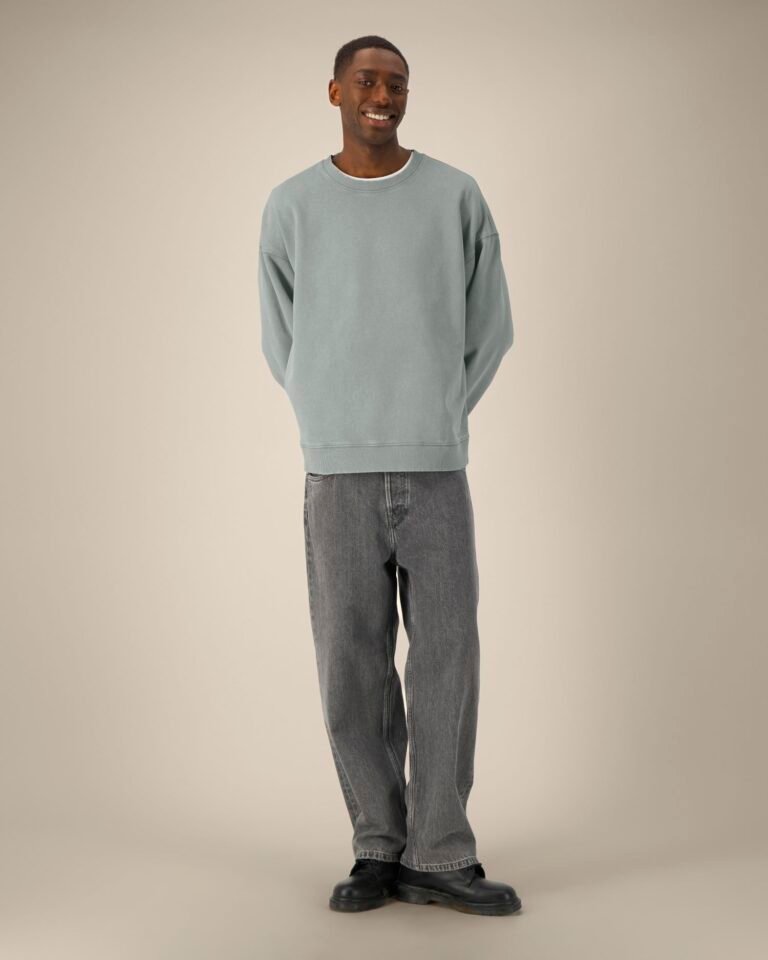 Stanley/Stella Radder 2.0 Vintage – Džemperis be gobtuvo. Spalva: G. Dyed Misty Grey
