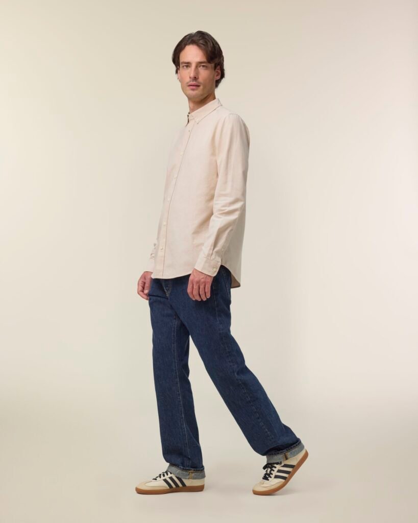 Stanley/Stella Stanley Oxford Shirt – Beige Oxford