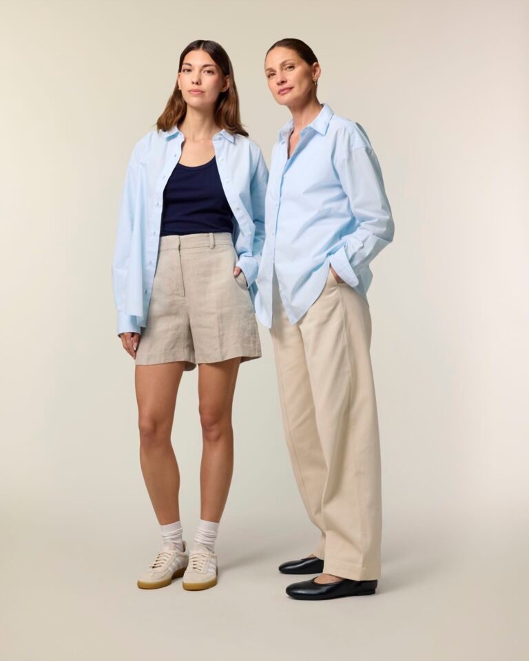Stanley/Stella Stella Styler Shirt – Marškiniai. Spalva: Summer Blue