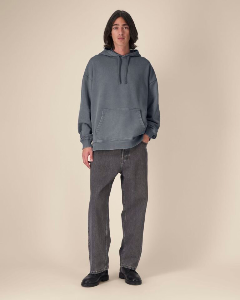 Stanley/Stella Slammer 2.0 vintage – Džemperis su gobtuvu. Spalva: G. Dyed Anthracite