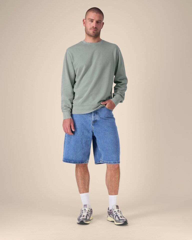 Stanley/Stella Matcher Vintage – Džemperis be gobtuvo. Spalva: G. Dyed Misty Grey