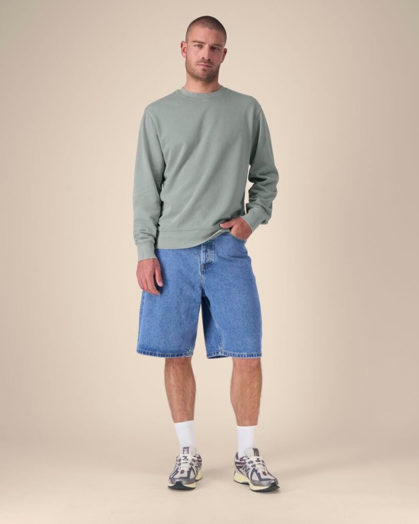 Stanley/Stella Matcher Vintage – Džemperis be gobtuvo. Spalva: G. Dyed Misty Grey